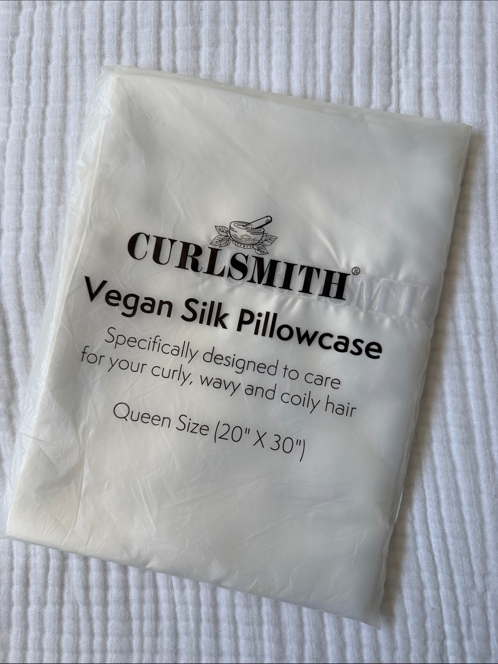 New Curlsmith Vegan Silk Satin Pillowcase for Hair and Skin Health - Picture 3 of 7